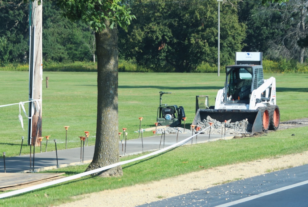 Soldiers with 612th Engineer Detachment complete Fort McCoy sidewalk troop project during CSTX 86-24-02