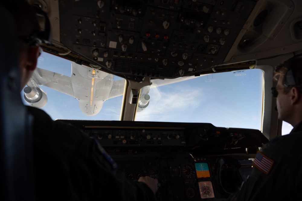 Travis KC-10 aircrew refuels F-15E Strike Eagles