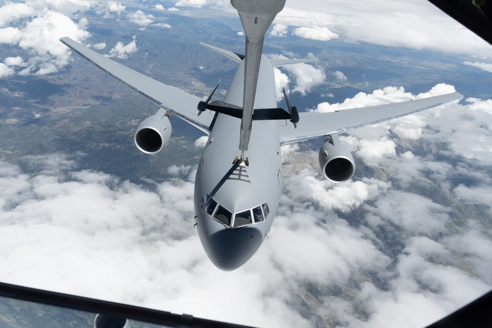 Travis KC-10 aircrew refuels F-15E Strike Eagles