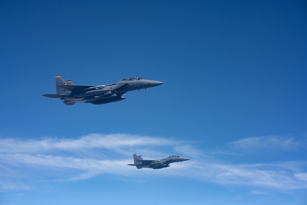 DVIDS - Images - Travis KC-10 aircrew refuels F-15E Strike Eagles ...