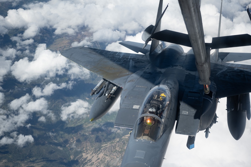 DVIDS - Images - Travis KC-10 aircrew refuels F-15E Strike Eagles ...