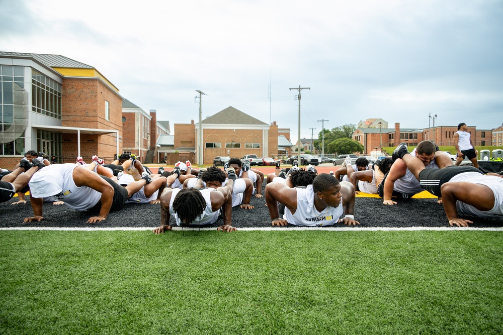 Alabama State University Football and Marines