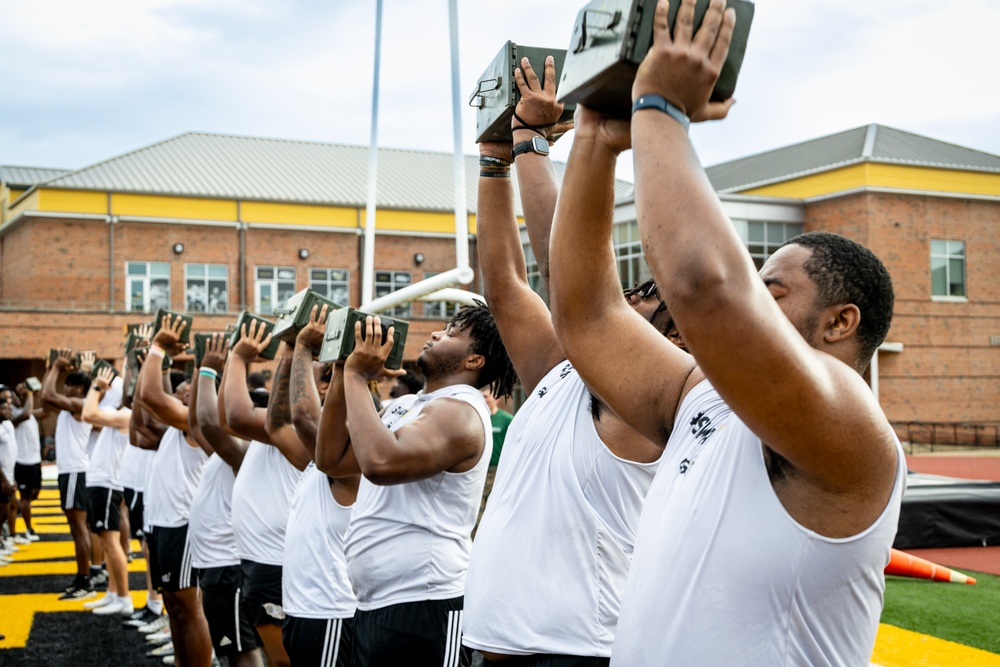 Alabama State University Football and Marines