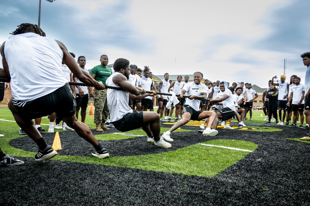 Alabama State University Football and Marines