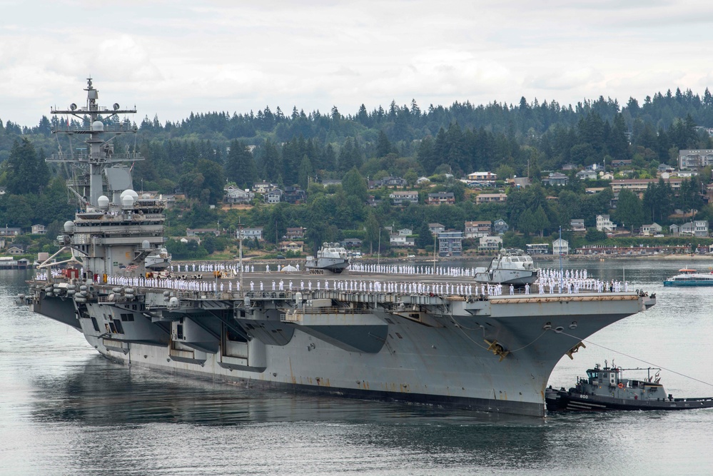 USS Ronald Reagan Arrives in Bremerton USS Ronald Reagan Arrives in Bremerton