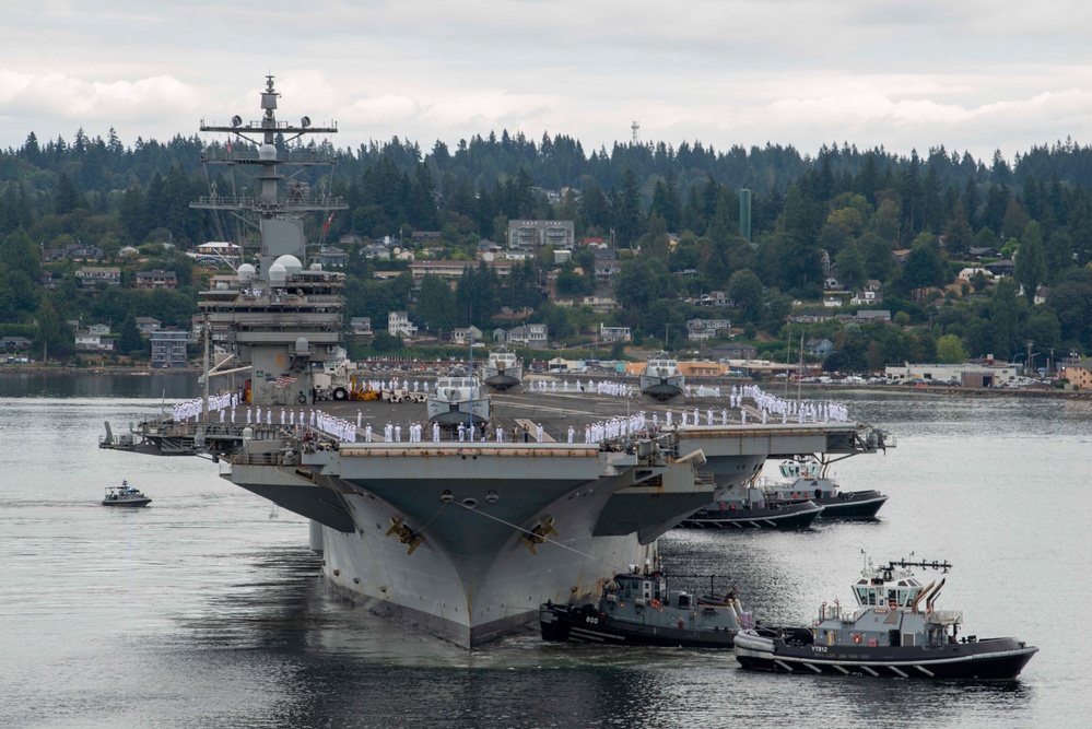 USS Ronald Reagan Arrives in Bremerton USS Ronald Reagan Arrives in Bremerton