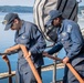 Nimitz Sailors Conduct Hydrostatic Testing On Fire Hoses
