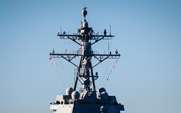 USS Frank E. Petersen (DDG 121) arrives at Port Hueneme