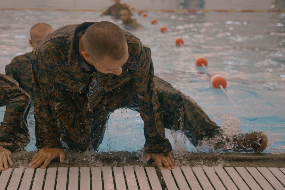 MCRD San Diego Bravo Company Swim Qualification