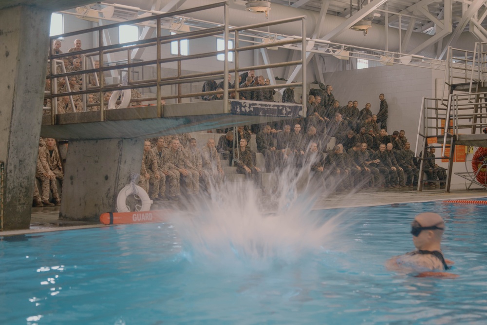 MCRD San Diego Bravo Company Swim Qualification