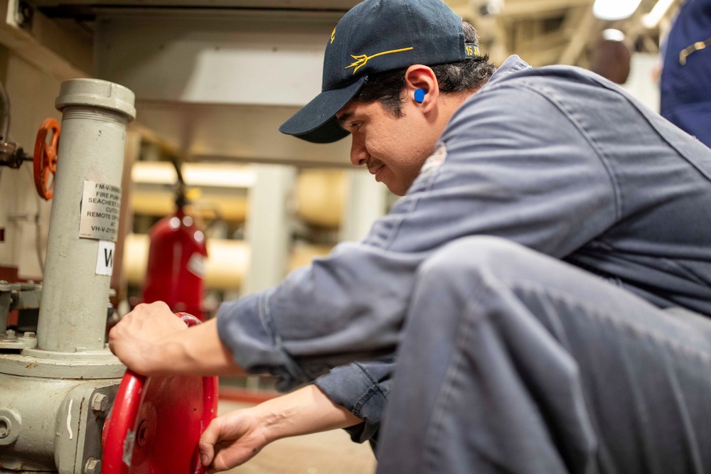 USS Tripoli Sailors Prepare for Ready-6