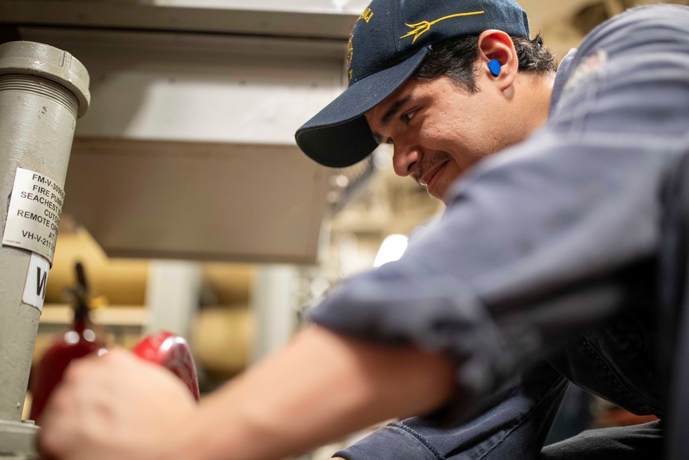 USS Tripoli Sailors Prepare for Ready-6