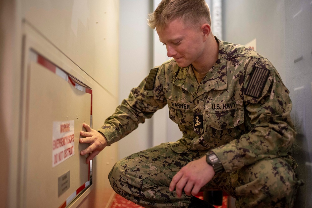 USS Tripoli Sailors Prepare for Ready-6