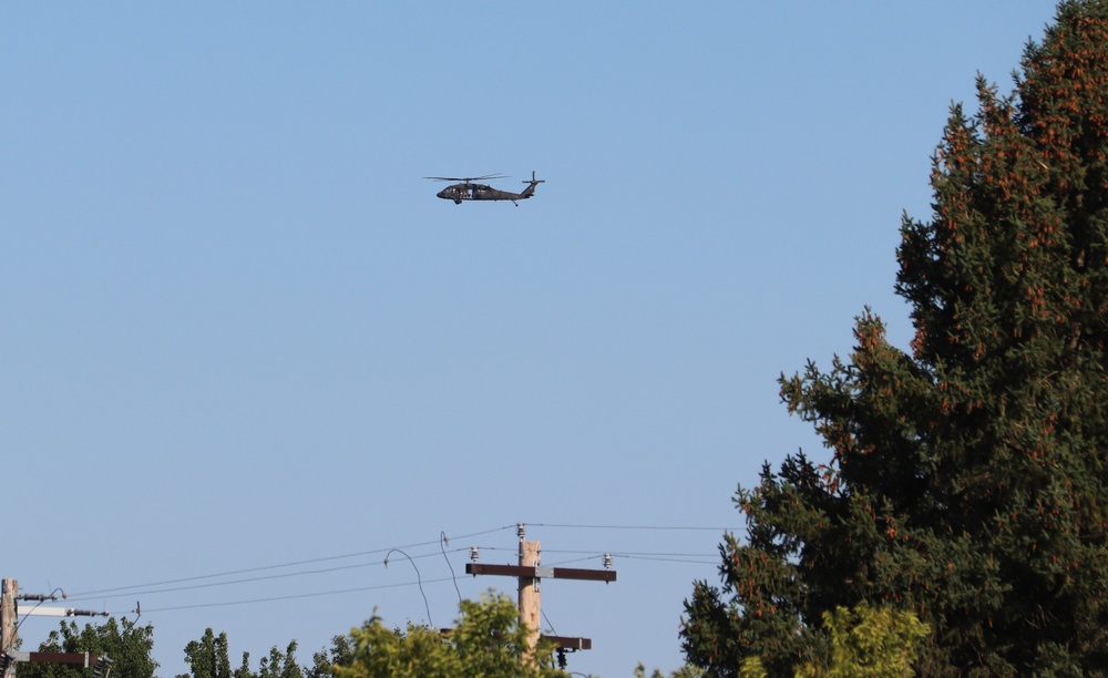 August 2024 UH-60 Black Hawk training operations at Fort McCoy for CSTX 86-24-02