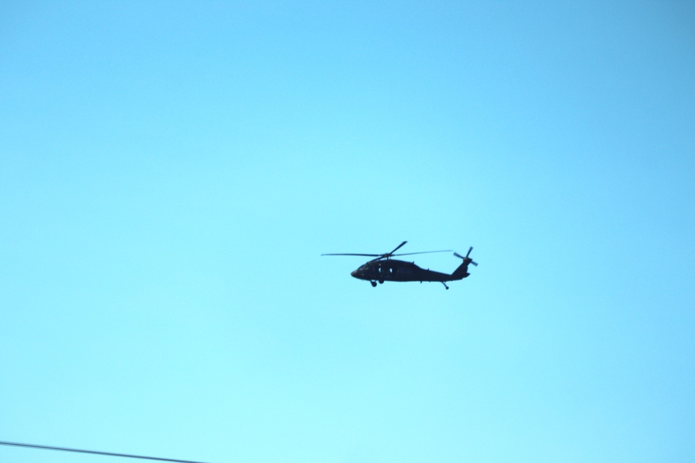 August 2024 UH-60 Black Hawk training operations at Fort McCoy for CSTX 86-24-02