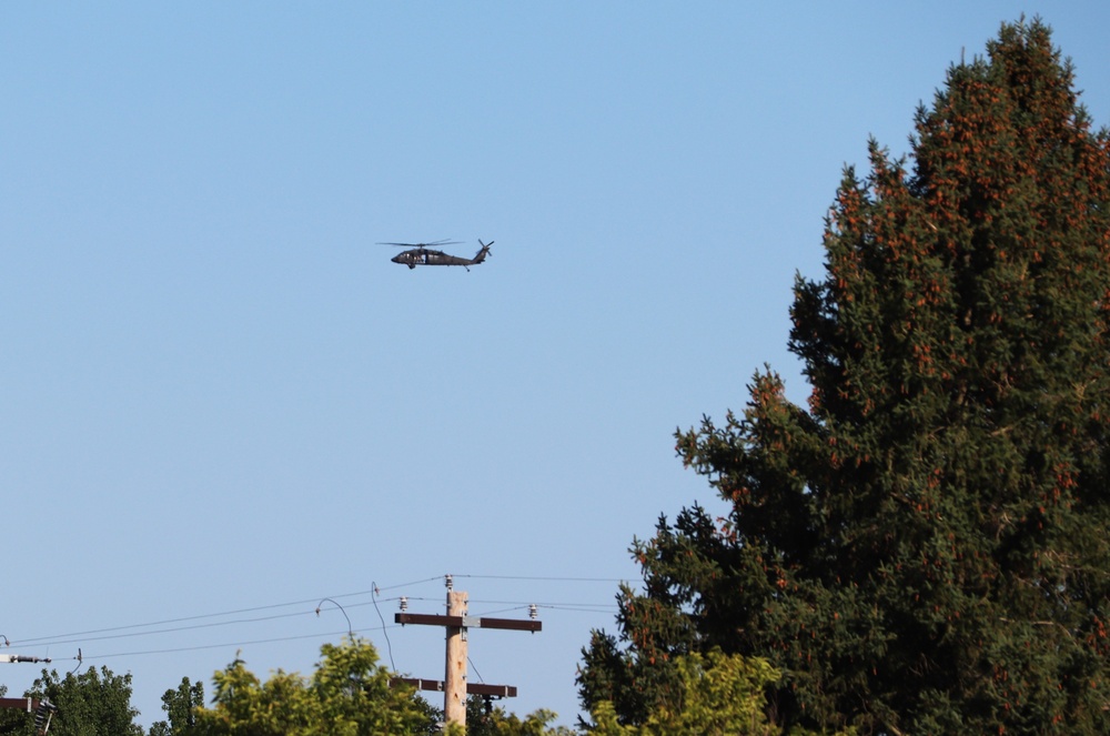 August 2024 UH-60 Black Hawk training operations at Fort McCoy for CSTX 86-24-02