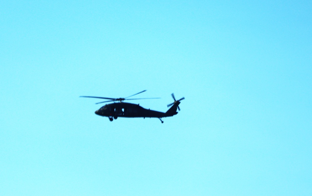 August 2024 UH-60 Black Hawk training operations at Fort McCoy for CSTX 86-24-02