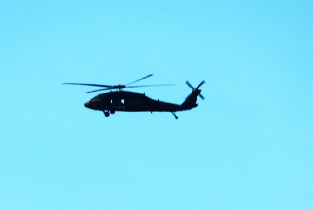 August 2024 UH-60 Black Hawk training operations at Fort McCoy for CSTX 86-24-02