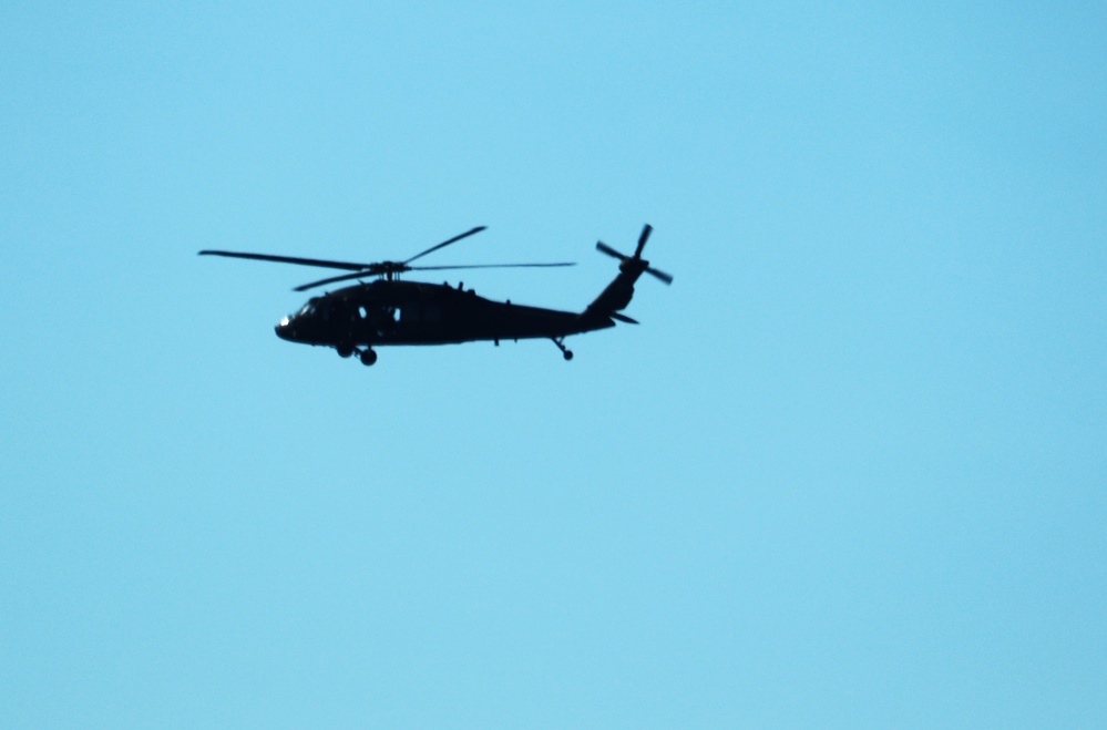 August 2024 UH-60 Black Hawk training operations at Fort McCoy for CSTX 86-24-02