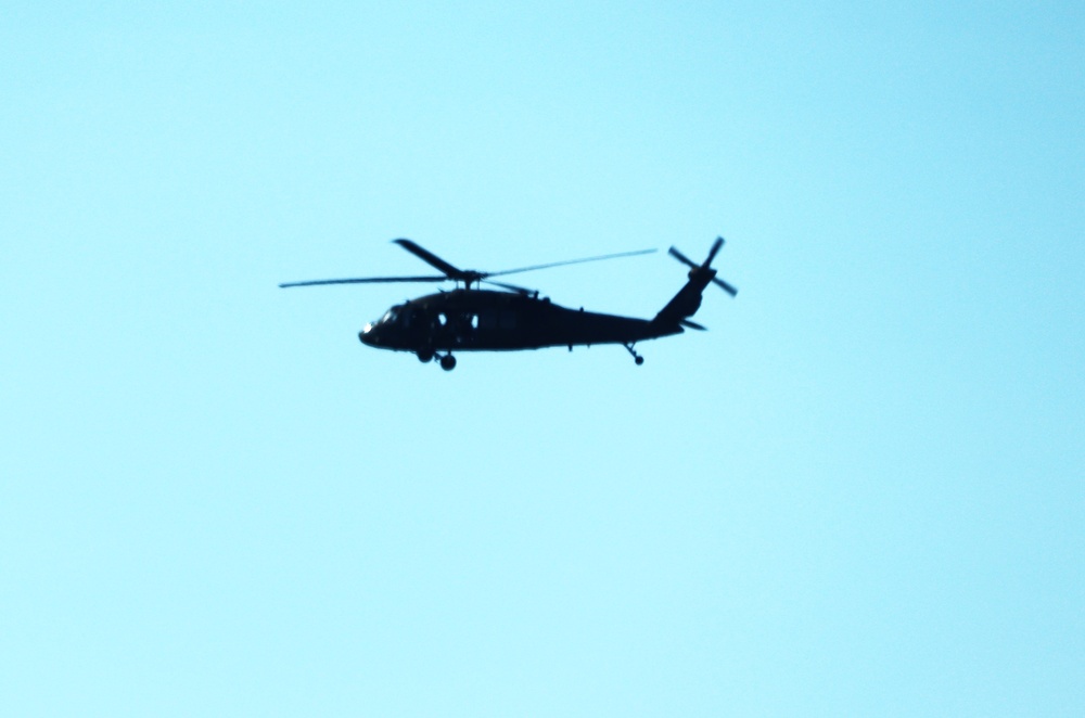 August 2024 UH-60 Black Hawk training operations at Fort McCoy for CSTX 86-24-02