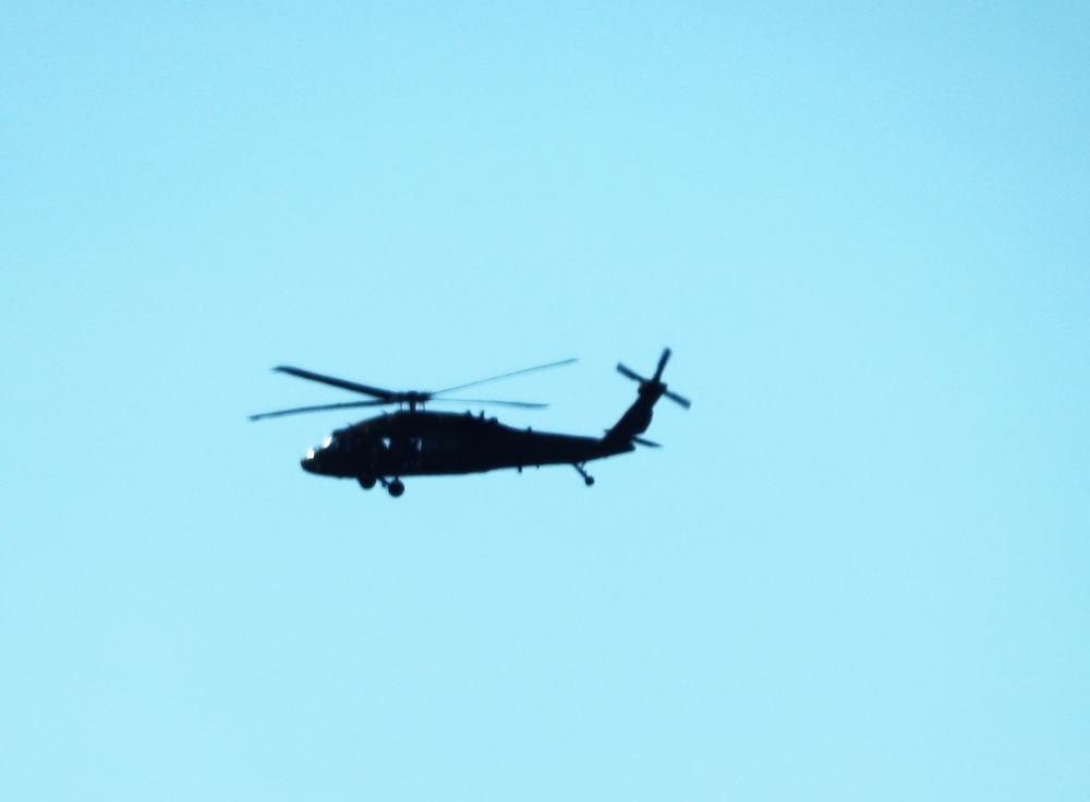 August 2024 UH-60 Black Hawk training operations at Fort McCoy for CSTX 86-24-02