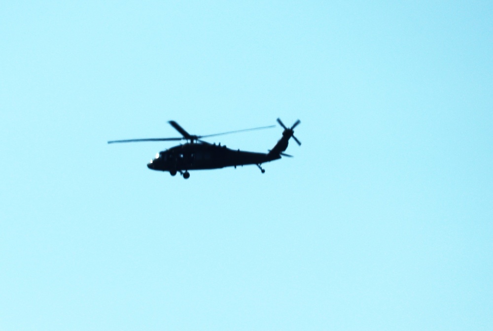 August 2024 UH-60 Black Hawk training operations at Fort McCoy for CSTX 86-24-02