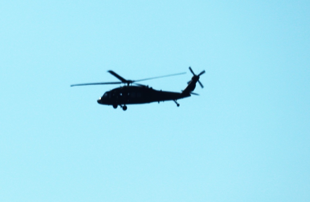 August 2024 UH-60 Black Hawk training operations at Fort McCoy for CSTX 86-24-02