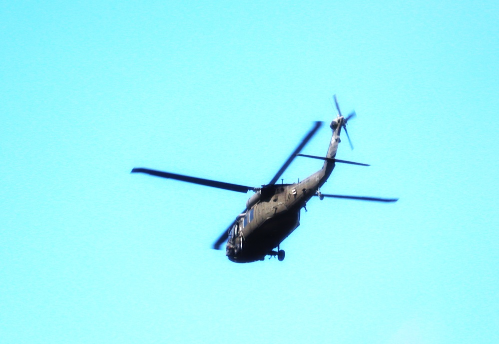 August 2024 UH-60 Black Hawk training operations at Fort McCoy for CSTX 86-24-02