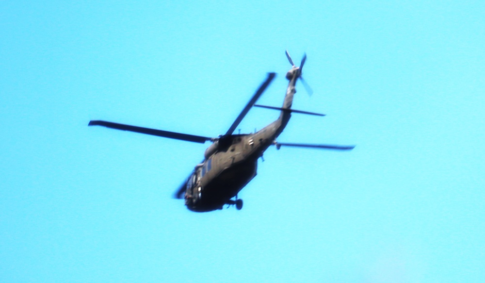 August 2024 UH-60 Black Hawk training operations at Fort McCoy for CSTX 86-24-02