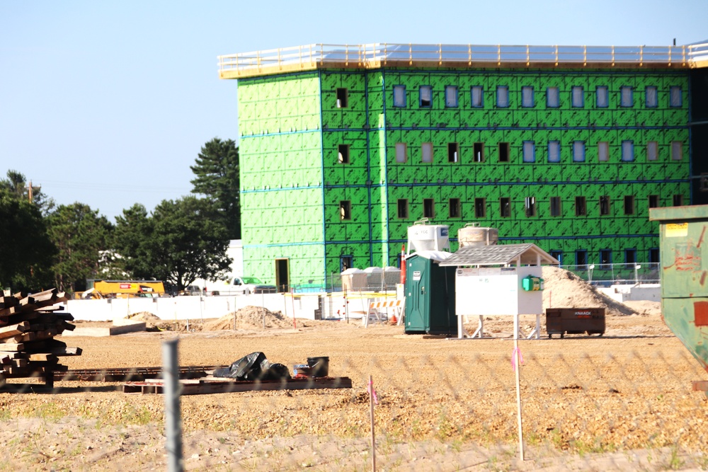 Fort McCoy East Barracks Project construction operations for August 2024