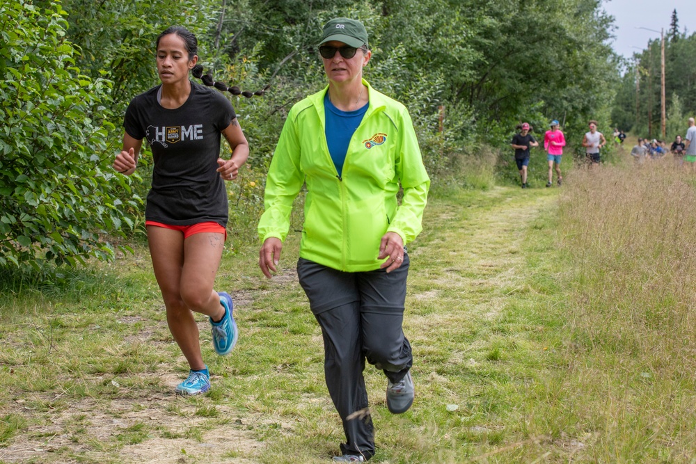 All Guard Marathon Team visits Eagle River High School cross country athletes