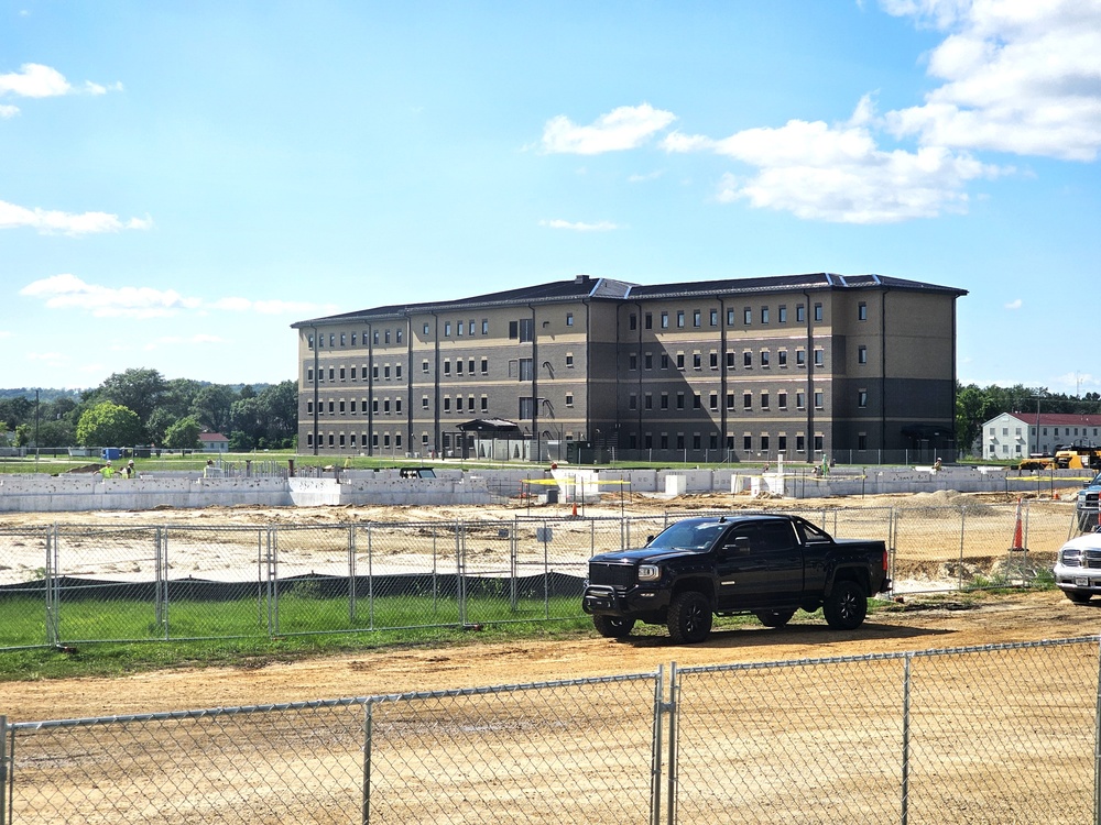 Fort McCoy East Barracks Project construction operations for August 2024