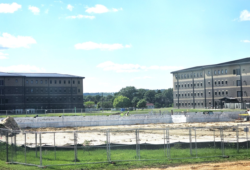 Fort McCoy East Barracks Project construction operations for August 2024