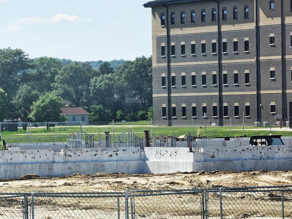 Fort McCoy East Barracks Project construction operations for August 2024