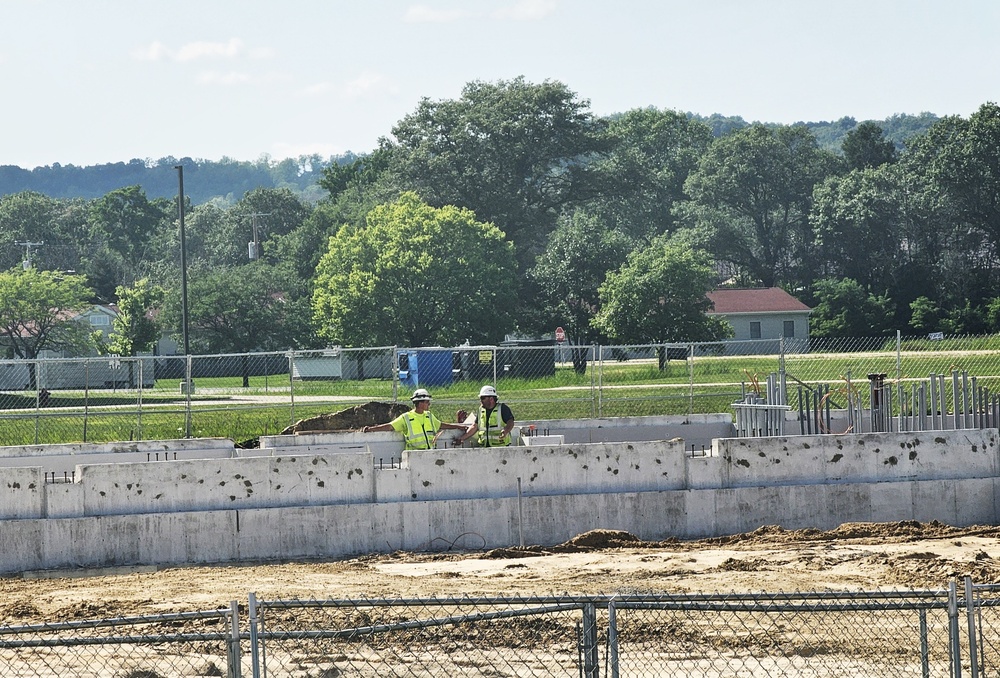 Fort McCoy East Barracks Project construction operations for August 2024