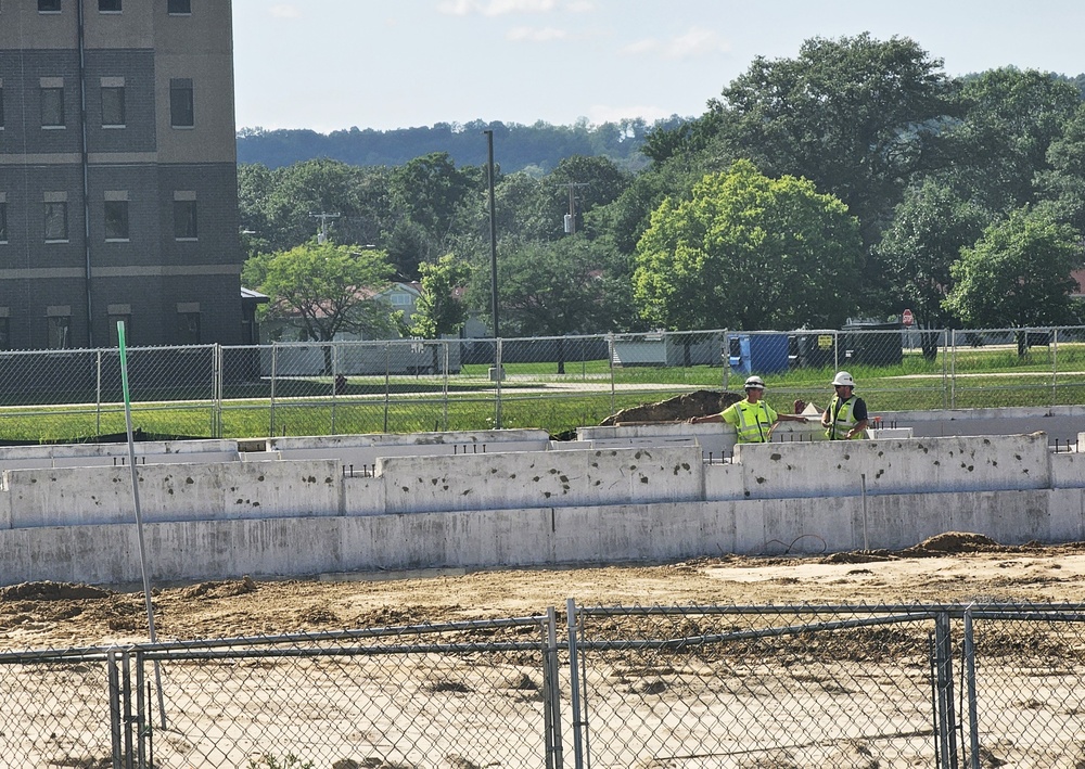 Fort McCoy East Barracks Project construction operations for August 2024