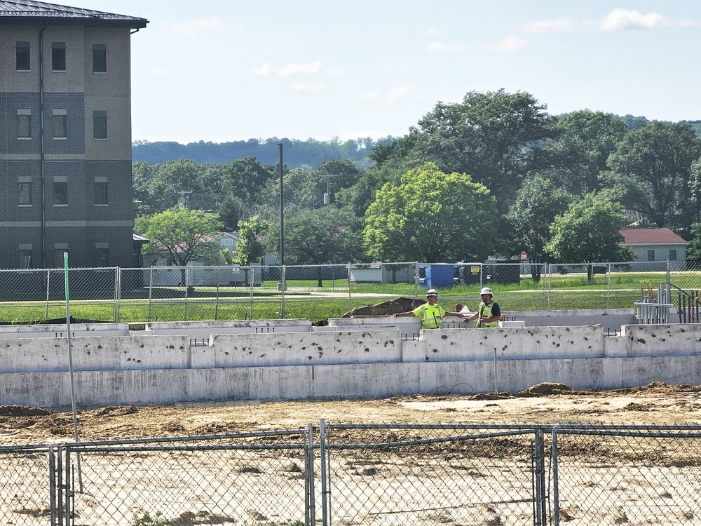 Fort McCoy East Barracks Project construction operations for August 2024