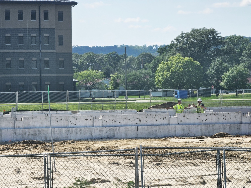 Fort McCoy East Barracks Project construction operations for August 2024