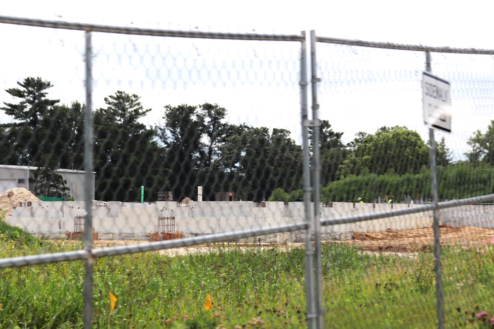 Fort McCoy East Barracks Project construction operations for August 2024