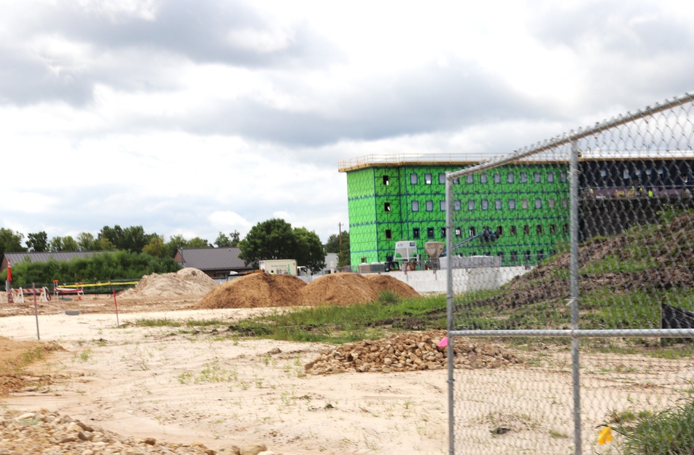 Fort McCoy East Barracks Project construction operations for August 2024