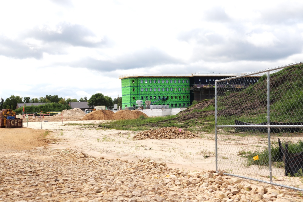 Fort McCoy East Barracks Project construction operations for August 2024