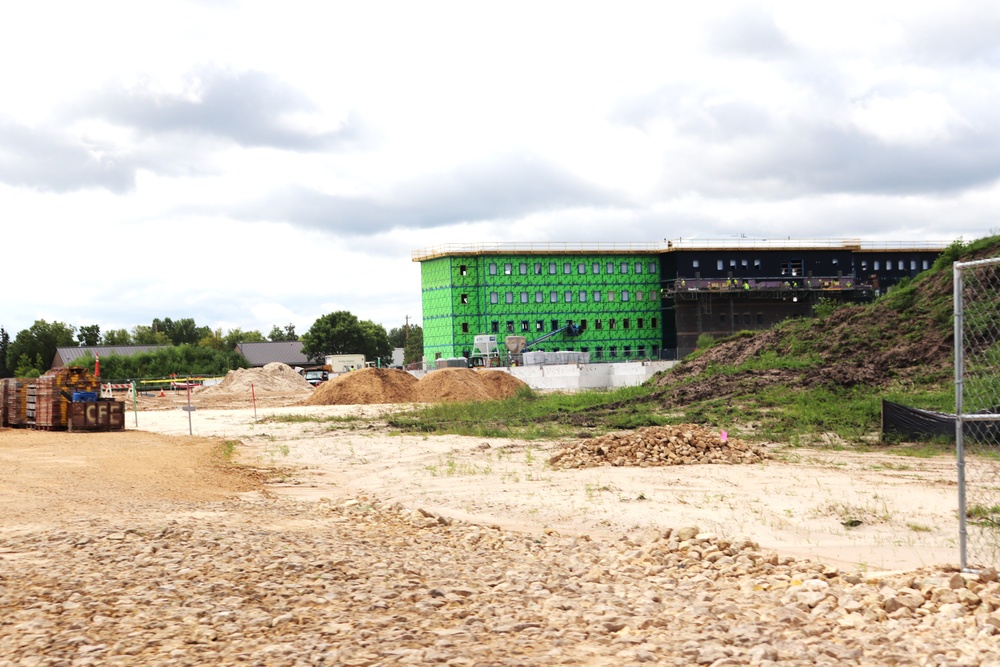 Fort McCoy East Barracks Project construction operations for August 2024