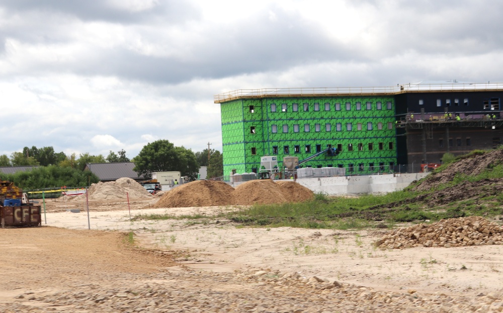 Fort McCoy East Barracks Project construction operations for August 2024