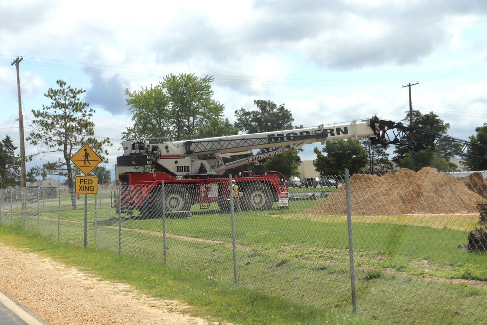 Fort McCoy East Barracks Project construction operations for August 2024