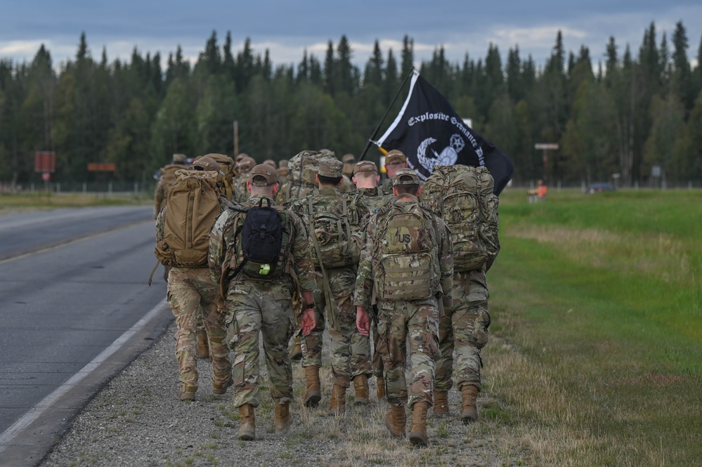 354th EOD flight hold memorial march to the Arctic