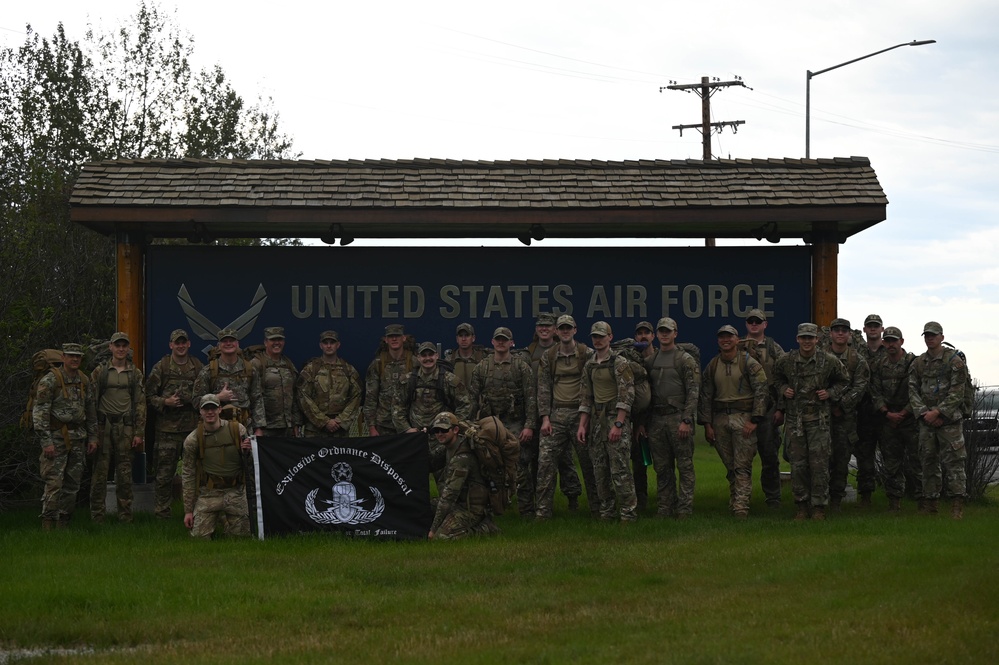 354th EOD flight hold memorial march to the Arctic
