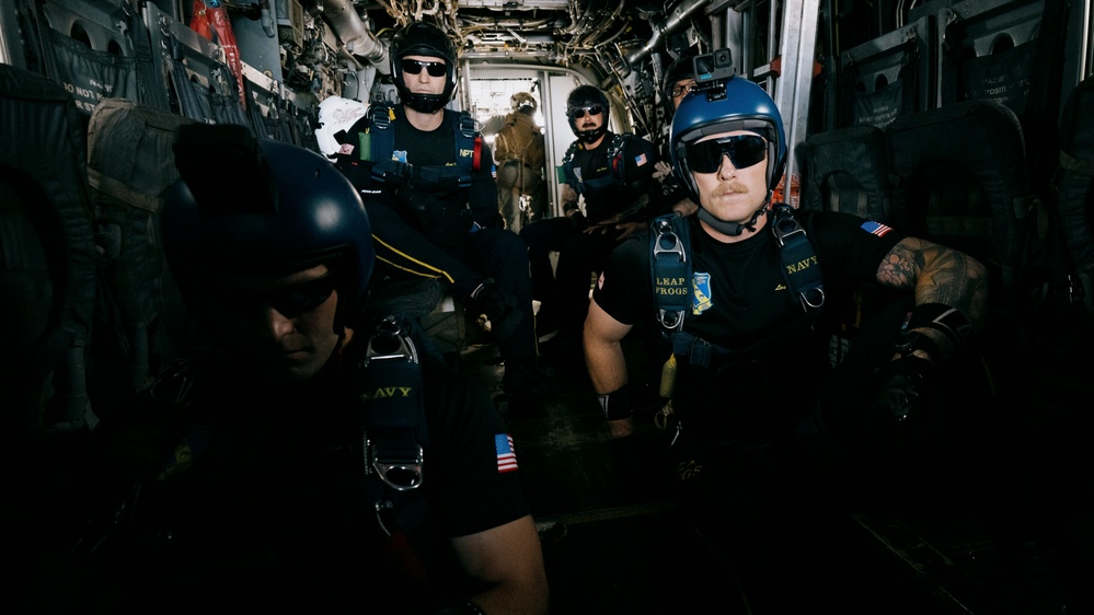 Navy Parachute Team Jumps into Pacific Airshow Gold Coast Australia 2024