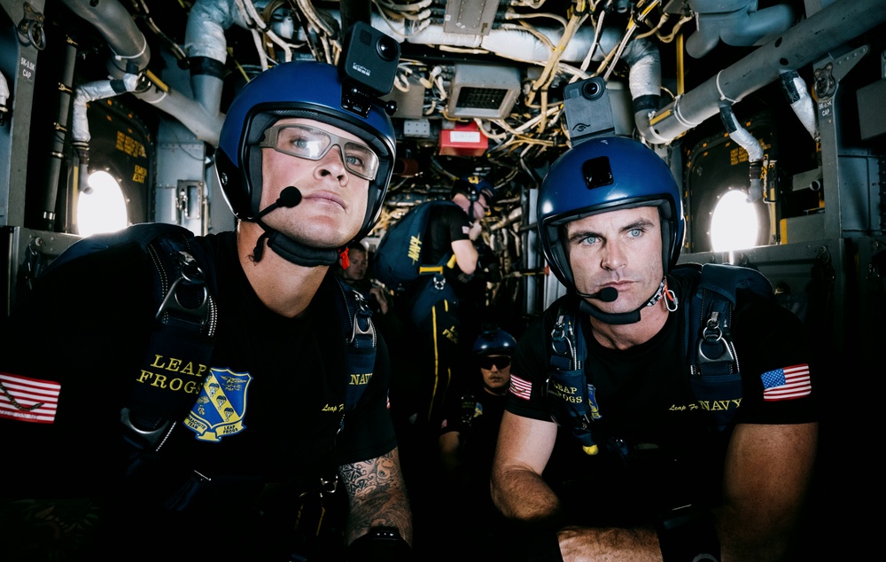 Navy Parachute Team Jumps into Pacific Airshow Gold Coast Australia 2024