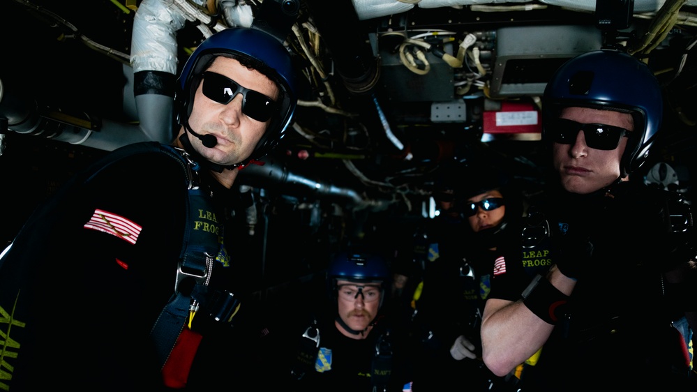 Navy Parachute Team Jumps into Pacific Airshow Gold Coast Australia 2024