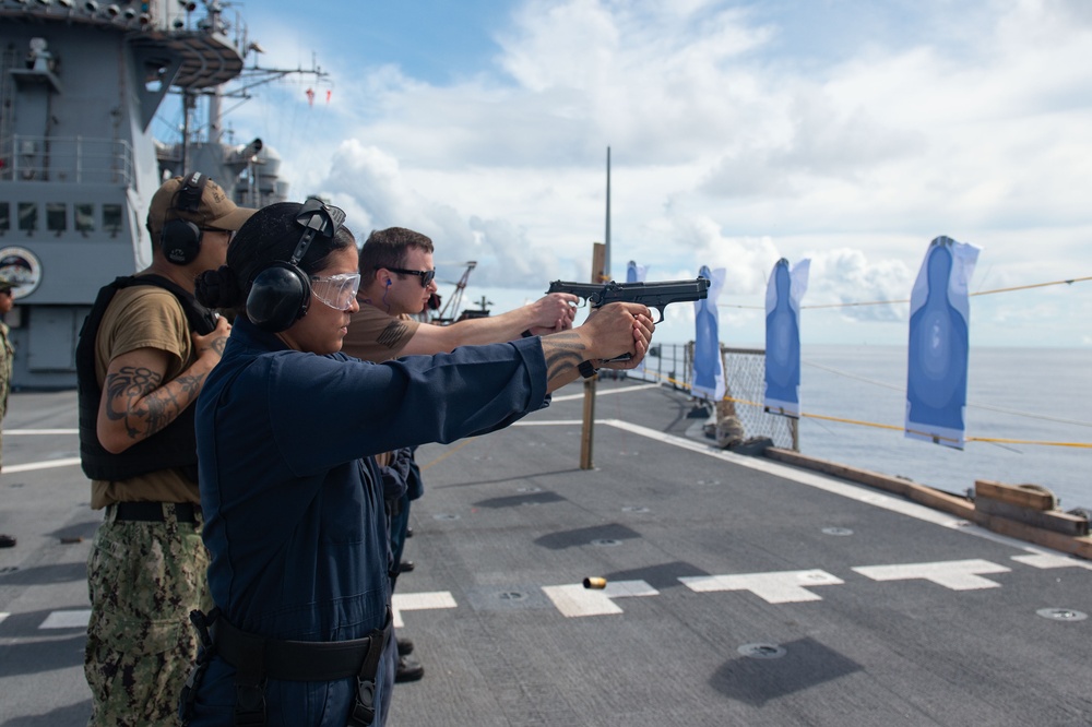 Blue Ridge Conducts a Live-Fire Exercise